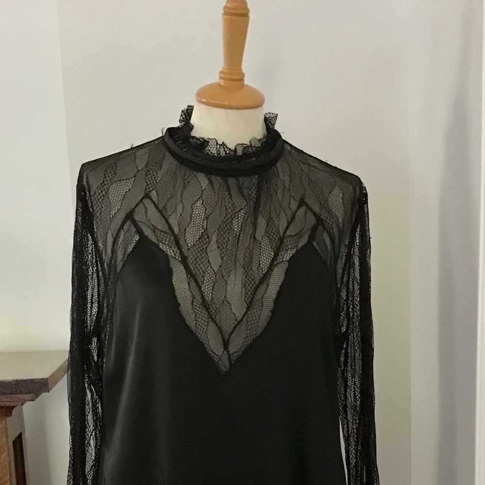 JONATHAN SIMKHAI Black Lace Dress sz. 12